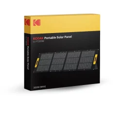 Panneau Solaire Portable KODAK 200W - Rendement 23% - Étanche IP65 - Léger et Pliable - Pieds Réglables - Connexions Multiples