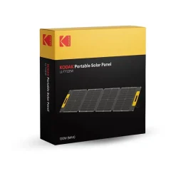 Panneau Solaire Portable KODAK 120W - Rendement 23% - Étanche IP65 - Léger et Pliable - Pieds Réglables - Connexions Multiples