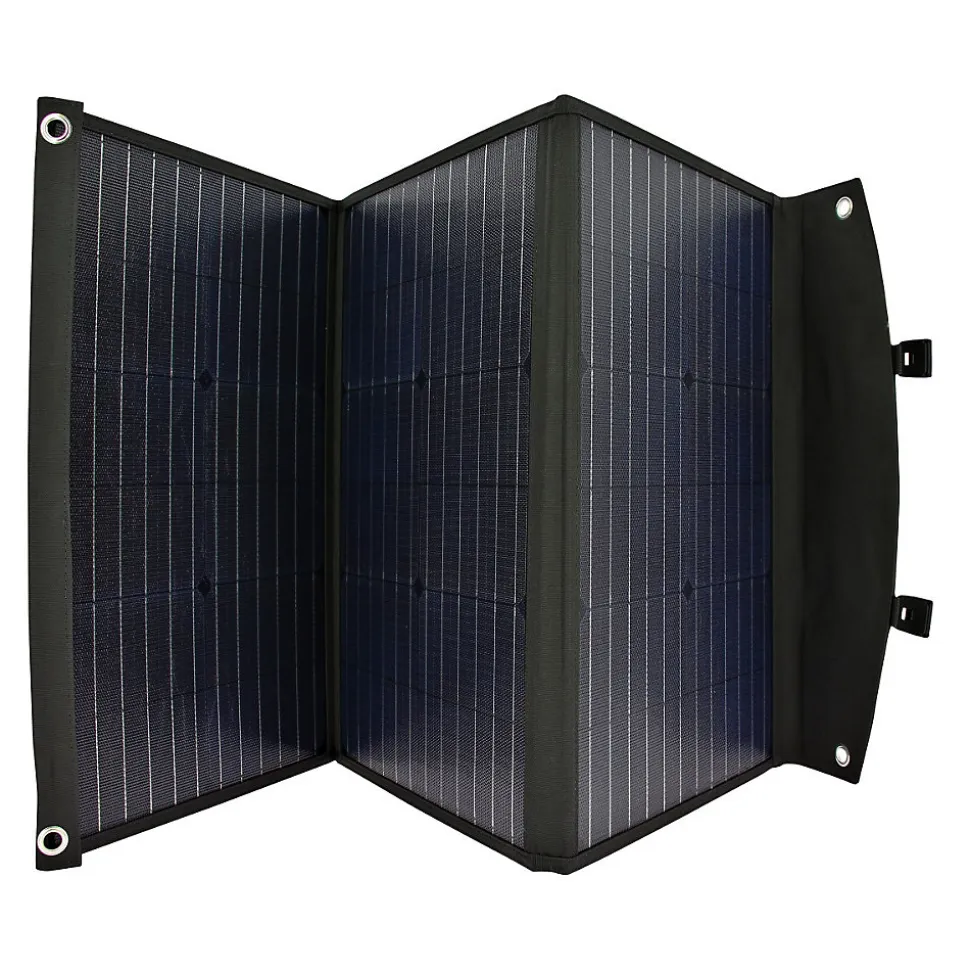 Panneau Solaire Portable Pliable 60W Cellules Monocristallines Sorties USB EZA