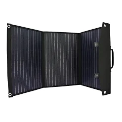 Panneau Solaire Portable Pliable 60W Cellules Monocristallines Sorties USB EZA