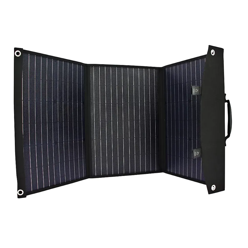 Panneau Solaire Portable Pliable 60W Cellules Monocristallines Sorties USB EZA