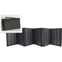 Panneau solaire portatif pliable SolarTec 60 - 60W 18V 3.3A - 6 pans monocristallins - Port USB A/C - Câble DC - Protec