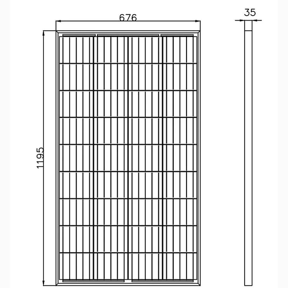 Panneau solaire Série Mono cellules PERC 150W