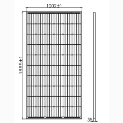 Panneau solaire Série Mono cellules PERC 330W