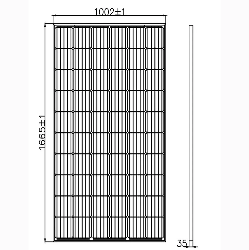 Panneau solaire Série Mono cellules PERC 330W