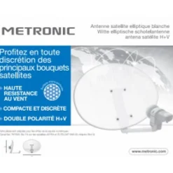 Parabole acier elliptique + LNB
