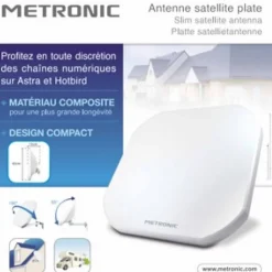 Parabole plate H+V - LNB intégée