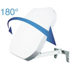 Parabole plate H+V - LNB intégée