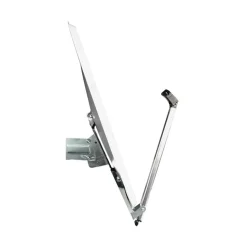 Parabole satellite Acier Blanche 65cm Click-Clack PREMONTEE support Pliable Repliable HDSAT