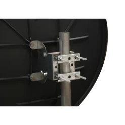 Parabole satellite fibre composite gris anthracite 75cm + BRIDES INOX Anti Corrosion HDSAT