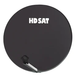 Parabole satellite fibre composite gris anthracite 75cm + BRIDES INOX Anti Corrosion HDSAT