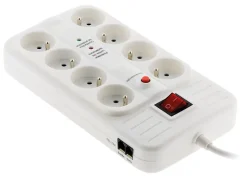 Parafoudre 8 prises + interrupteur Zenitech