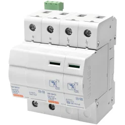 Parafoudre monophasé + neutre 25 kA - Type 1+2 - 4 modules - GEWISS - GWD6404