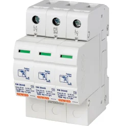 Parafoudre pour application photovoltaïque 3 pôles 40 kA 600 VCC Type 2 - GEWISS - GWD6426