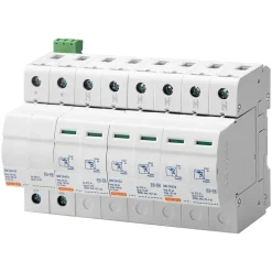 Parafoudre triphasé + neutre 25 kA - Type 1+2 - 8 modules - GEWISS - GWD6405