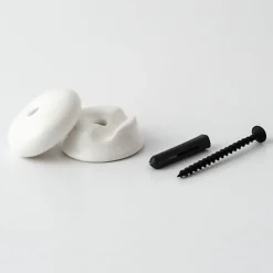 Passe Câble GRIP Isolateur en Porcelaine Blanche Manufacturés pour 1 Câble électrique textile Sécurité et style raffiné