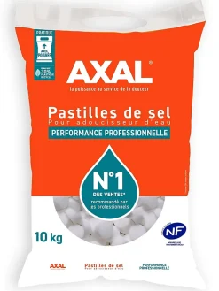 Pastilles de sel pour adoucisseur d'eau 10 kg AXAL