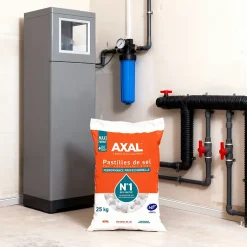 Pastilles de sel pour adoucisseur d'eau 25 kg AXAL