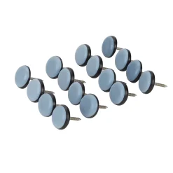 Patin à clouer Diall 19 mm x 16, noir + bleu/gris