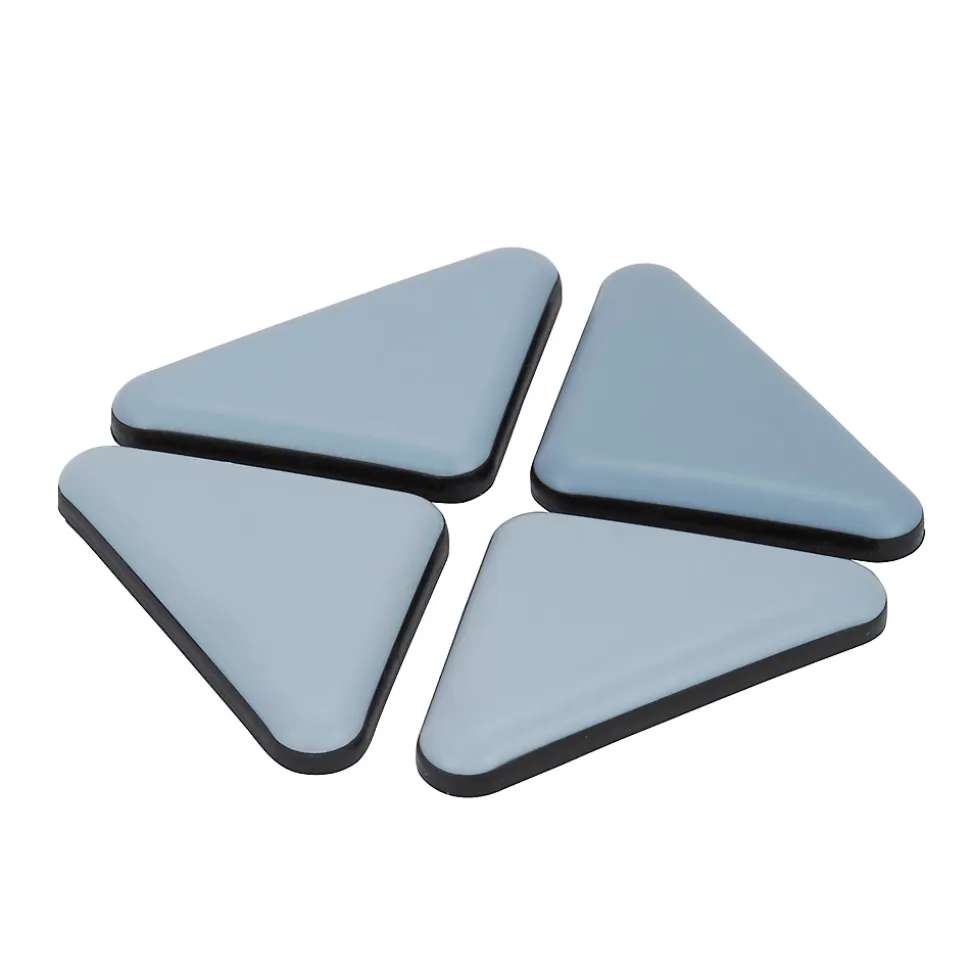 Patin auto-adhésifs Diall 45 x 45 mm x 4, blanc + gris/bleu