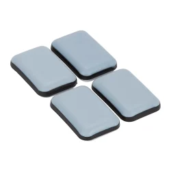Patin auto-adhésifs Diall 35 x 24 mm x 4, blanc + gris/bleu