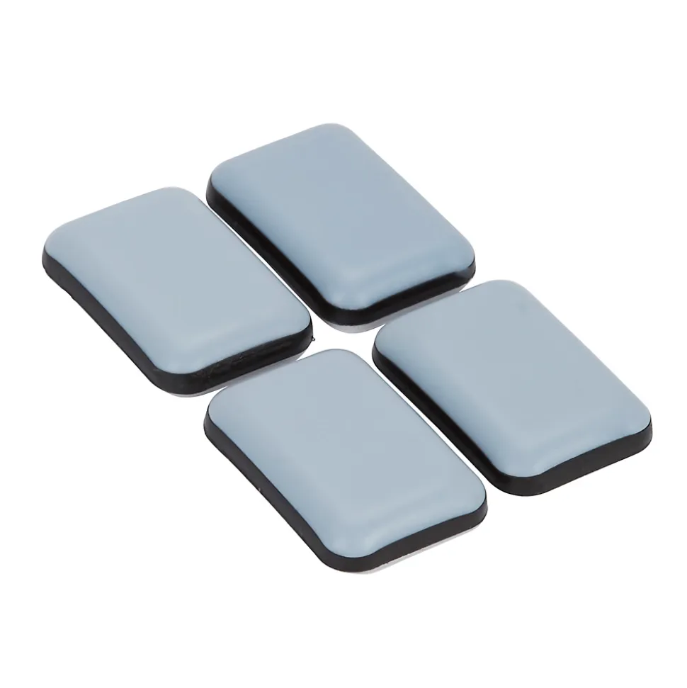 Patin auto-adhésifs Diall 35 x 24 mm x 4, blanc + gris/bleu