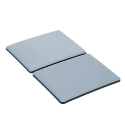 Patin auto-adhésifs Diall 100 x 80 mm x 2, blanc + gris/bleu