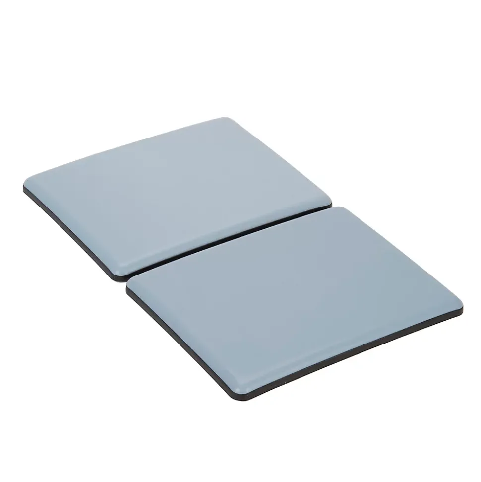 Patin auto-adhésifs Diall 100 x 80 mm x 2, blanc + gris/bleu