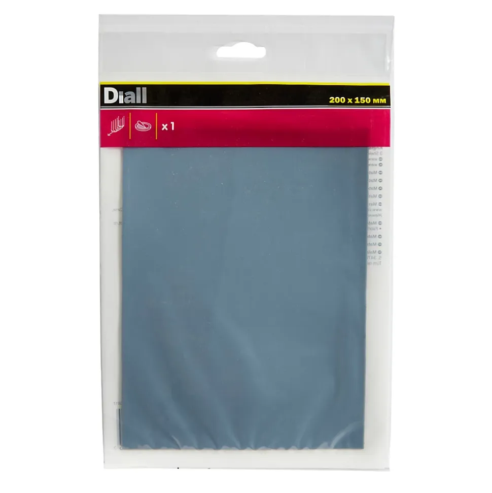 Patin auto-adhésifs Diall 200 x 150 mm x 1, noir + gris/bleu