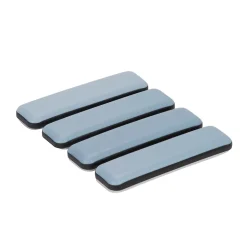 Patin auto-adhésifs Diall 70 x 19 mm x 4, blanc + gris/bleu
