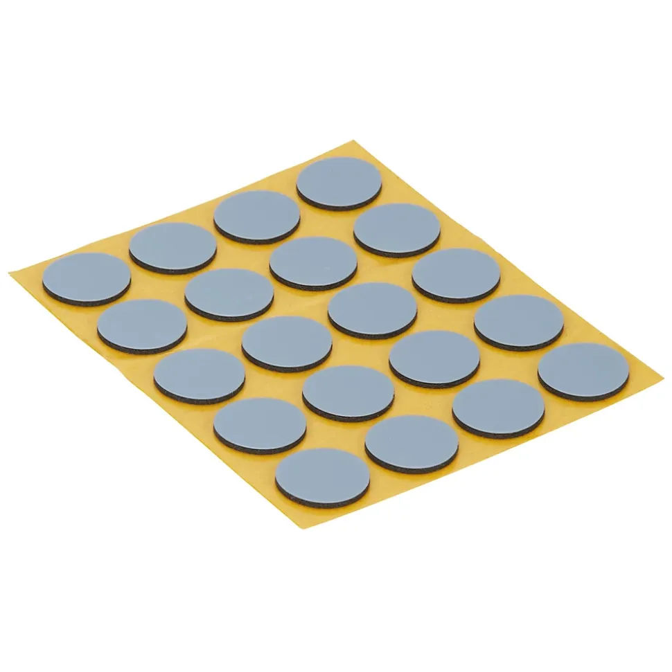 Patin auto-adhésifs Diall 17 mm x 20, noir + gris/bleu