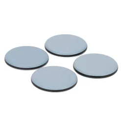 Patin auto-adhésifs Diall 65 mm x 4, blanc + gris/bleu
