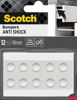 Patin bumper antichoc rond transparent Scotch ø10 mm, lot de 12