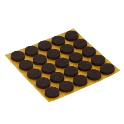 Patin en feutre auto-adhésifs Diall 13 mm x 25, marron