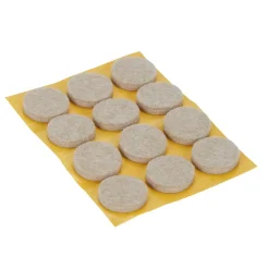 Patin en feutre auto-adhésifs Diall 22 mm x 12, beige