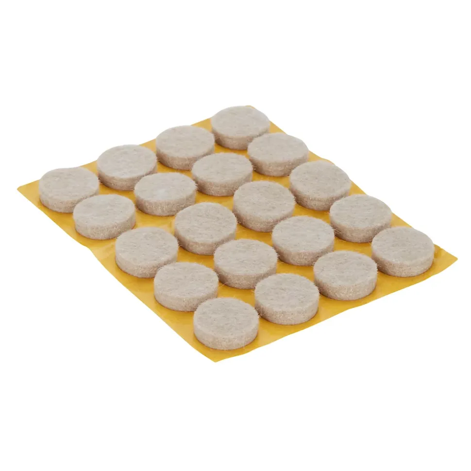 Patin en feutre auto-adhésifs Diall 17 mm x 20, beige