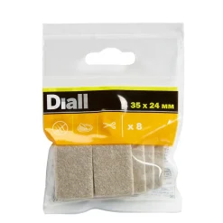Patin en feutre auto-adhésifs Diall 35 x 24 mm x 8, beige