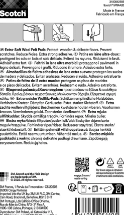 Patin en feutre laine adhésif rond beige Scotch ø22 mm