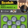 Patin glisseur adhésif rond gris Scotch ø22 mm
