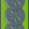 Patin glisseur adhésif rond gris Scotch ø65 mm