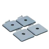 Patin vissés Diall 50*50 mm x 4, noir + gris/bleu