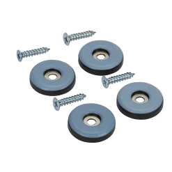 Patin vissés Diall 25 mm x 4, noir + gris/bleu
