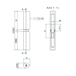 Paumelle à souder butée à bille - COMUNELLO Argent 140