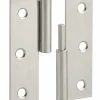 Paumelle de porte de meuble / porte légère, 60x40mm, acier, droite - THIRARD