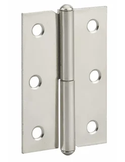 Paumelle de porte de meuble / porte légère, 60x40mm, acier, droite - THIRARD