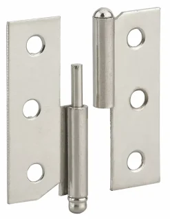 Paumelle de porte de meuble / porte légère, 50x40mm, acier, gauche - THIRARD