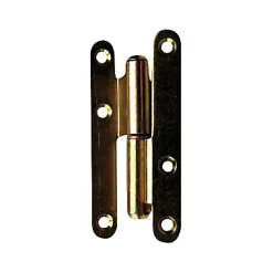 Paumelle droite bichromatée pour bâtiment 110 x 60 mm