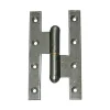 Paumelle FF GE bouts carrés noeuds ronds - FAURE Argent 160 x 90 mm Droite