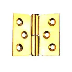 Paumelle laitonnée 60 x 40 mm gauche vendue par 2