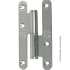 Paumelle parisienne droit bout rond en inox 140x55 mm